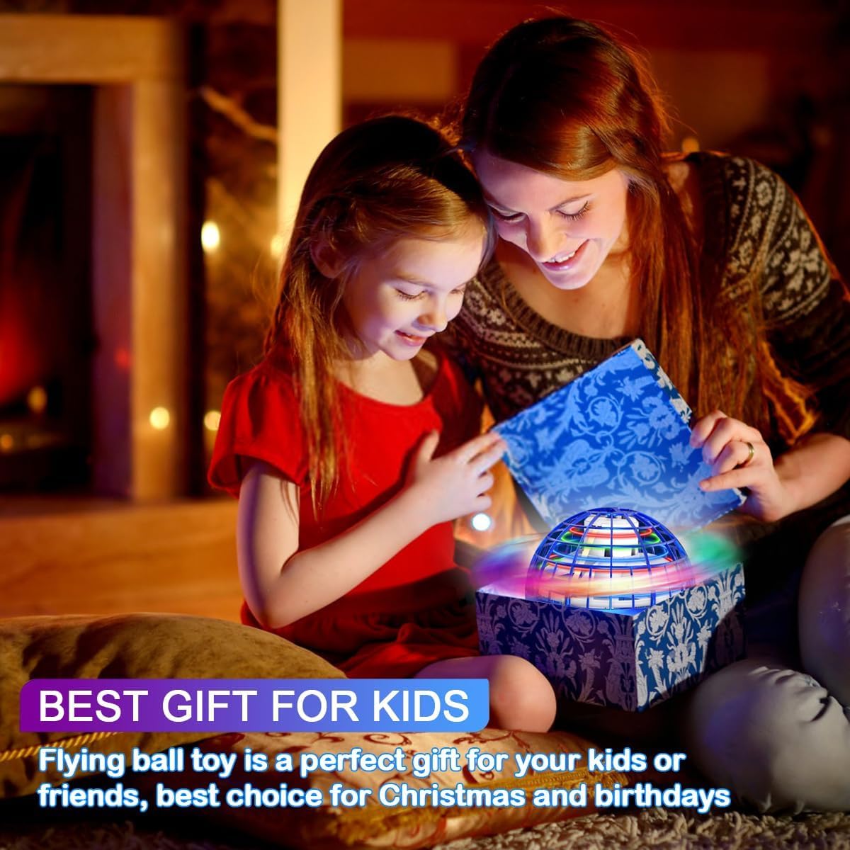 Taikcsut 2 Pack-2025 Upgraded Flying Orb Ball Toy, Hover Boomerang Ball Spinner Mini Drone - Magic Floating Galactic Fly Spinning Orb, for Boys Girls and 6-12 Age Kids