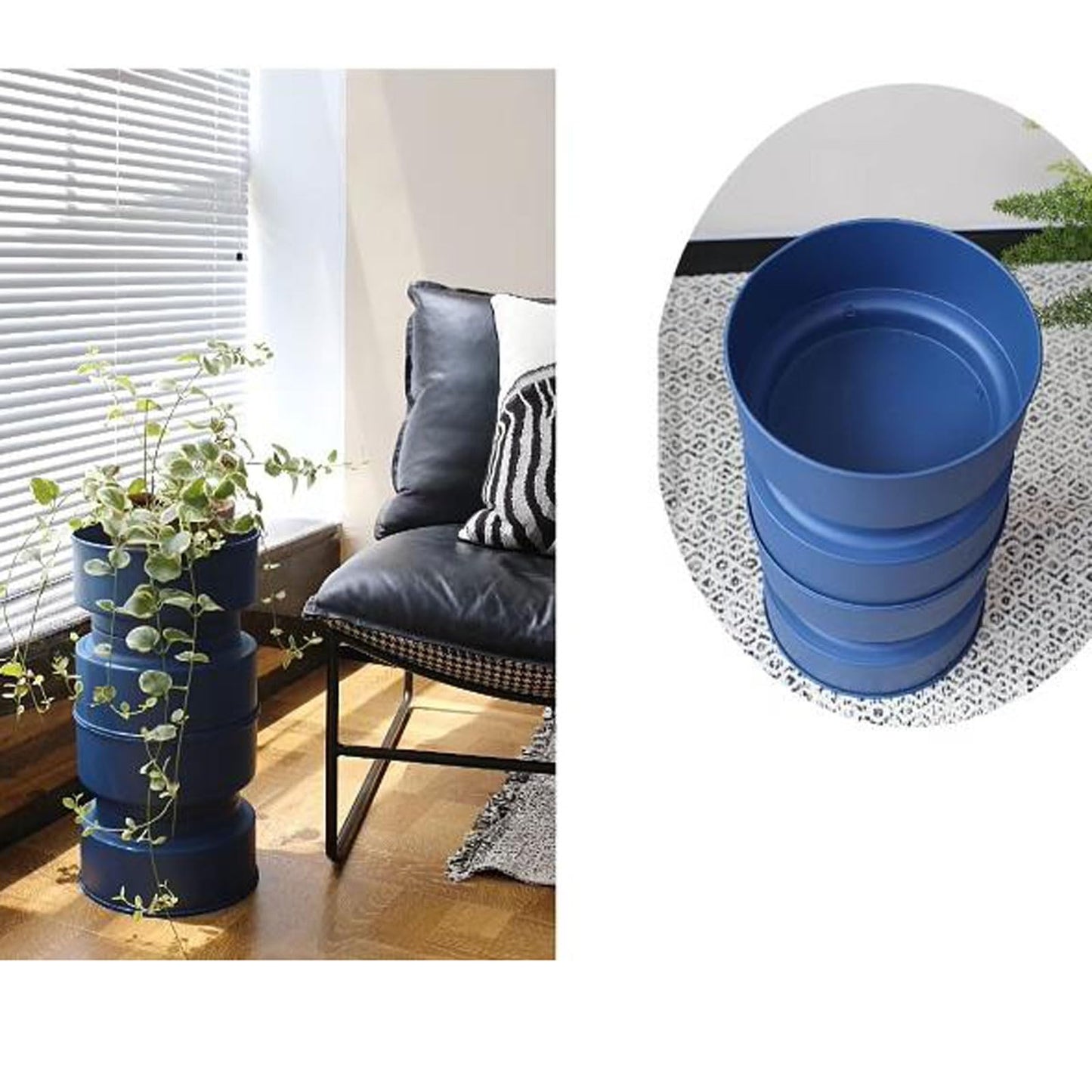 Displays Small Side Table Plant Stand Indoor, Metal for Flower Pots, Coffee Holder, Modern Home Decor Round End Snack Everyday