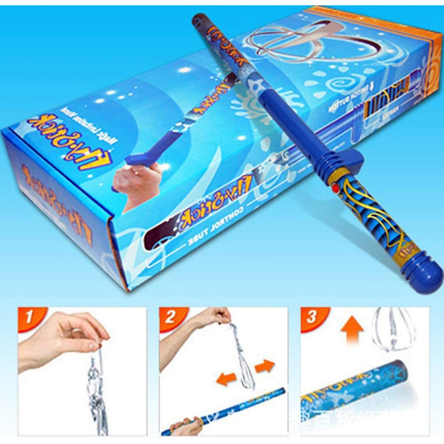 Tsiodot Science Fun Flying Stick Magic Blue Static Stick 10 Flying Shapes Suspension Stick Learning Toys