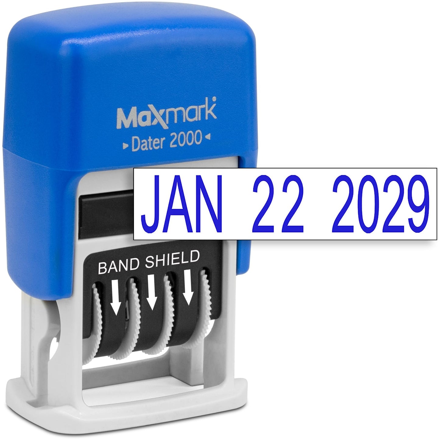 MaxMark 2000 Dater Self Inking Date Stamp - Blue