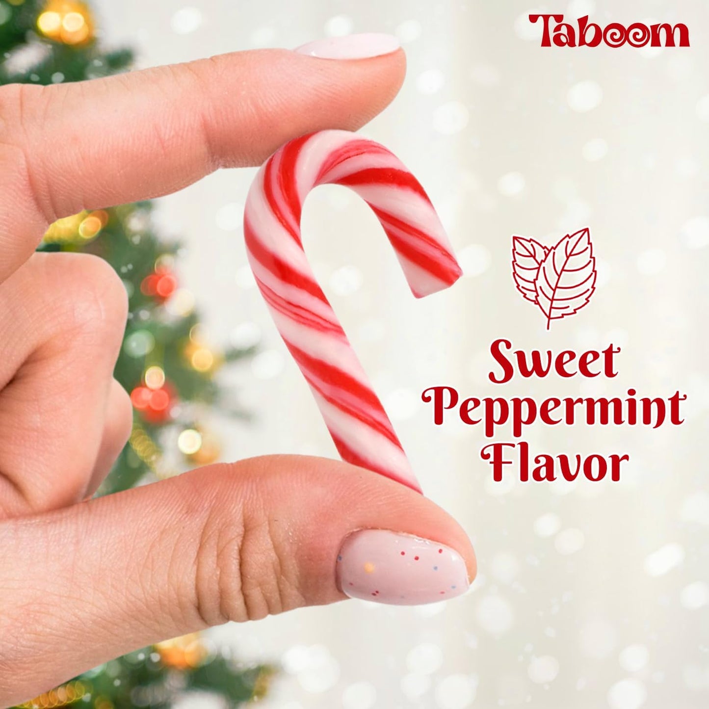Mini Candy Cane Individually Wrapped 100 Pack - Dye-Free Small Peppermint Candy Canes Red & White Christmas Candy For Holiday Gifts, Stocking Fillers, Party Favors & Decorations