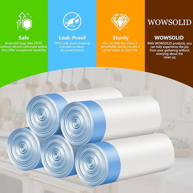 80 Count Automatic Litter Box Bags, Cat Litter Box Robot 4/5 Waste Bags