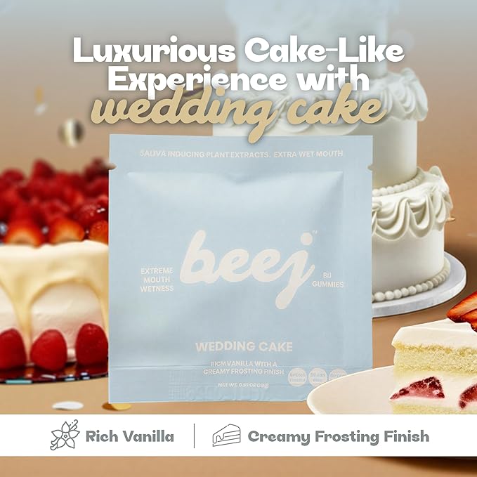 BJ Gummies, by BEEJ. Oral Sex Candy for Couples. (Wedding Cake)