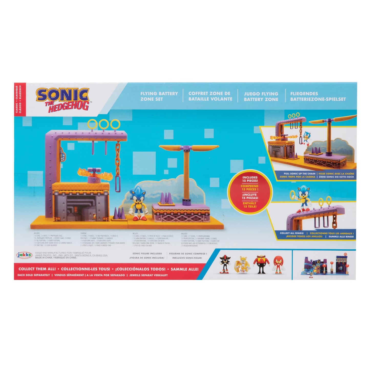 Sonic The Hedgehog Flying Battery Zone Playset with Sonic figure