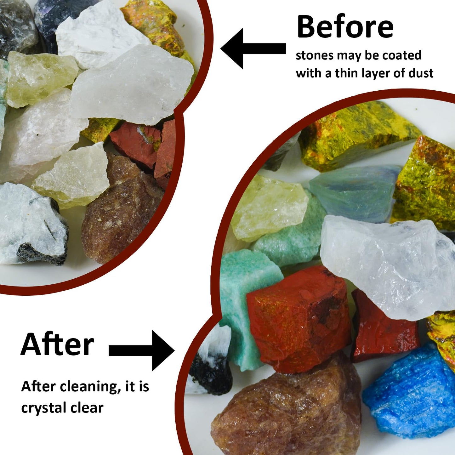Raw Crystals, Large 1.2-2.0" Healing Crystal Natural Rough Stones for Intuition,Chakra,Meditation,Decoration,Polishing,Energy Work (Redquartz, 3.5oz-1.2-2.0"raw Crystals)