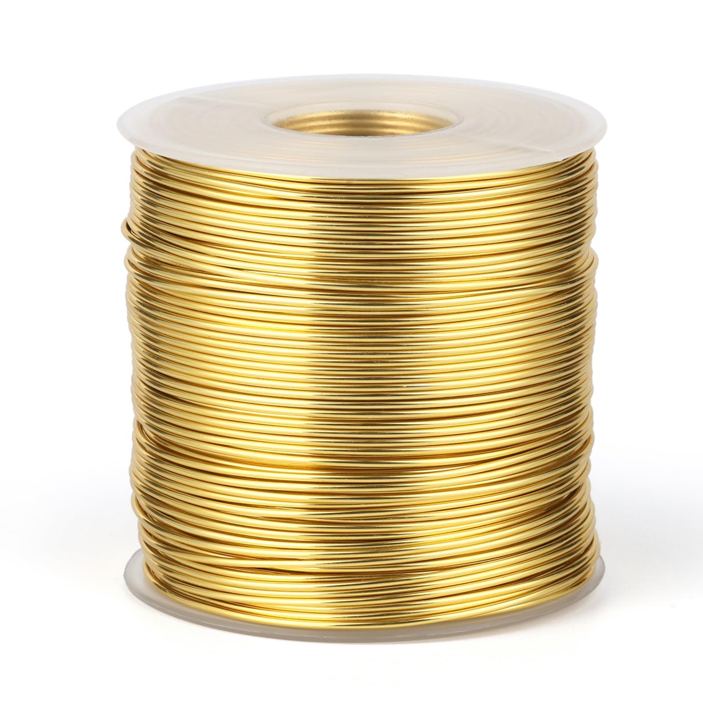 328 Feet Aluminum Craft Wire, 18 Gauge Light Gold Bendable Soft Metal Aluminum Wire Roll Bulk for DIY Crafts Sculpting Jewelry Making