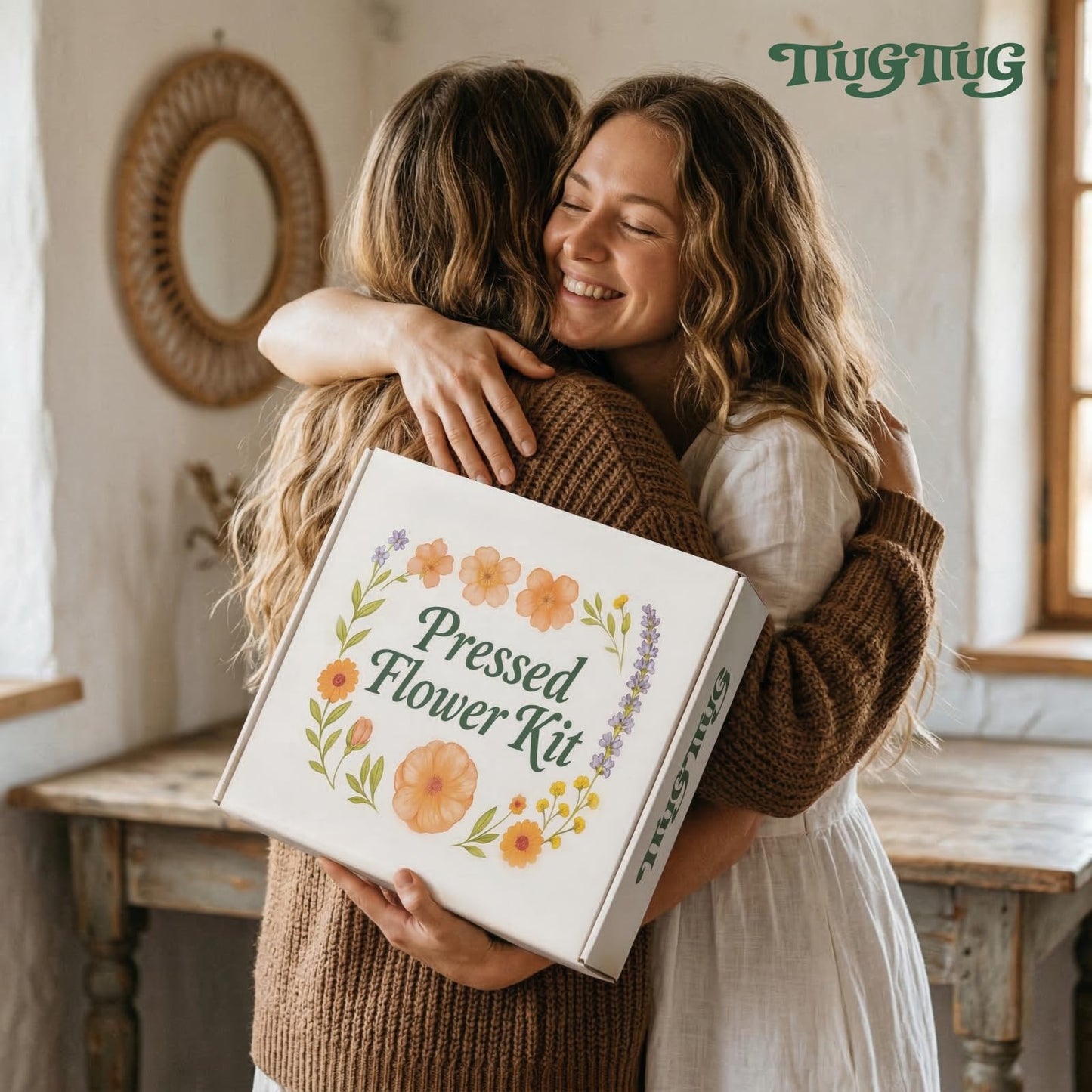 TTUGTTUG Flower Press Kit with Frames for Adults, 11" x 11" Large Wooden 10-Layer Press for DIY Floral Art, Wedding Flower Drying, Great Gift for DIY Flowers Lovers