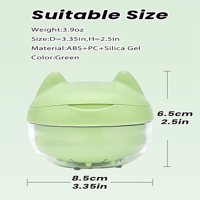 AARAINBOW Retainer Cleaner Case, Leak Proof Denture Bath Box with Strainer Basket, 2 in 1 Denture Case Retainer Storage Soak Container for Travel, Mouth Guard Cleaning Case Denture Cup (C Green)