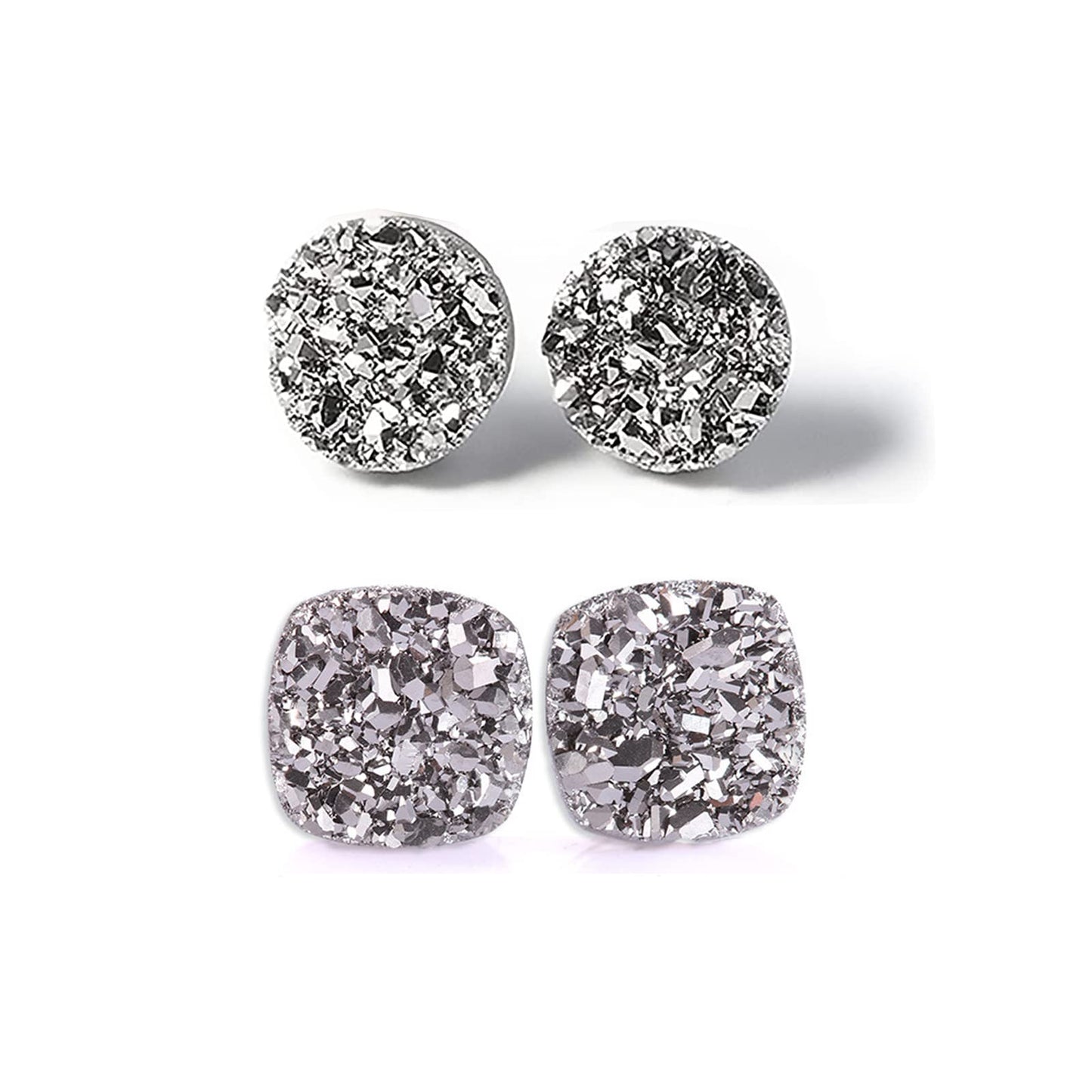 Atheniz Lymphvity Germanium Earrings,Ear Allure Earrings Non Piercing Acupressure Earrings Amo'Thea Lymphactive Mag Studs Therapy for Women Men S