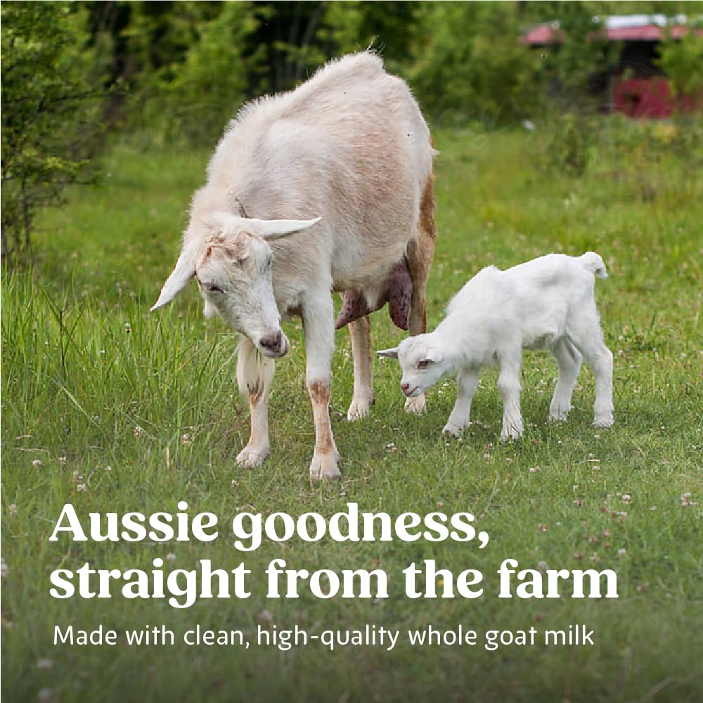 Bubs Whole Goat Milk Formula with Iron, Goat Milk-Based Powder, for Infants 0-12 Months, Made with Non-GMO Goat Milk, 20 oz