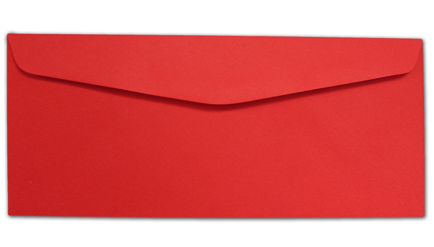Red #10 Envelopes - 100 Envelopes - Desktop Publishing Supplies™ Brand Envelopes