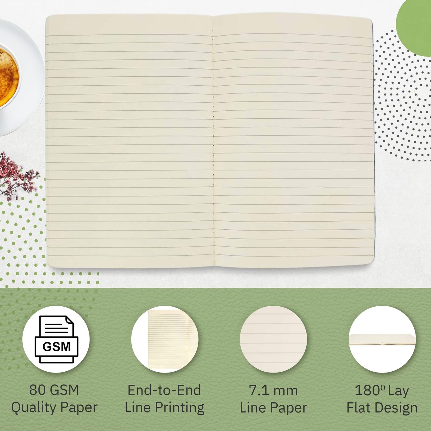 Simply Genius Journaling Notebooks - Rounded-Corner Softcover & Travel Notebook - College-Ruled Cream Pages & Writing Journal - Versatile Note-Taking & Study Journal - 30 Pack, A5, Red, 92 Pages