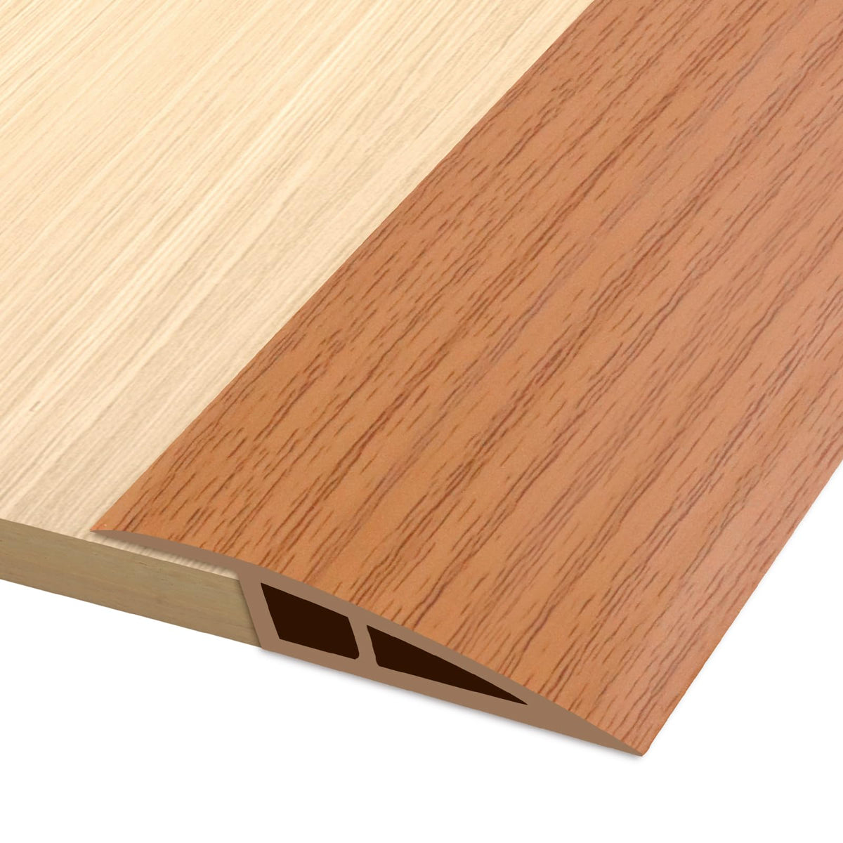 Vinyl Floor Transition Strip Self Adhesive Door Threshold Strip (6.6 Foot)