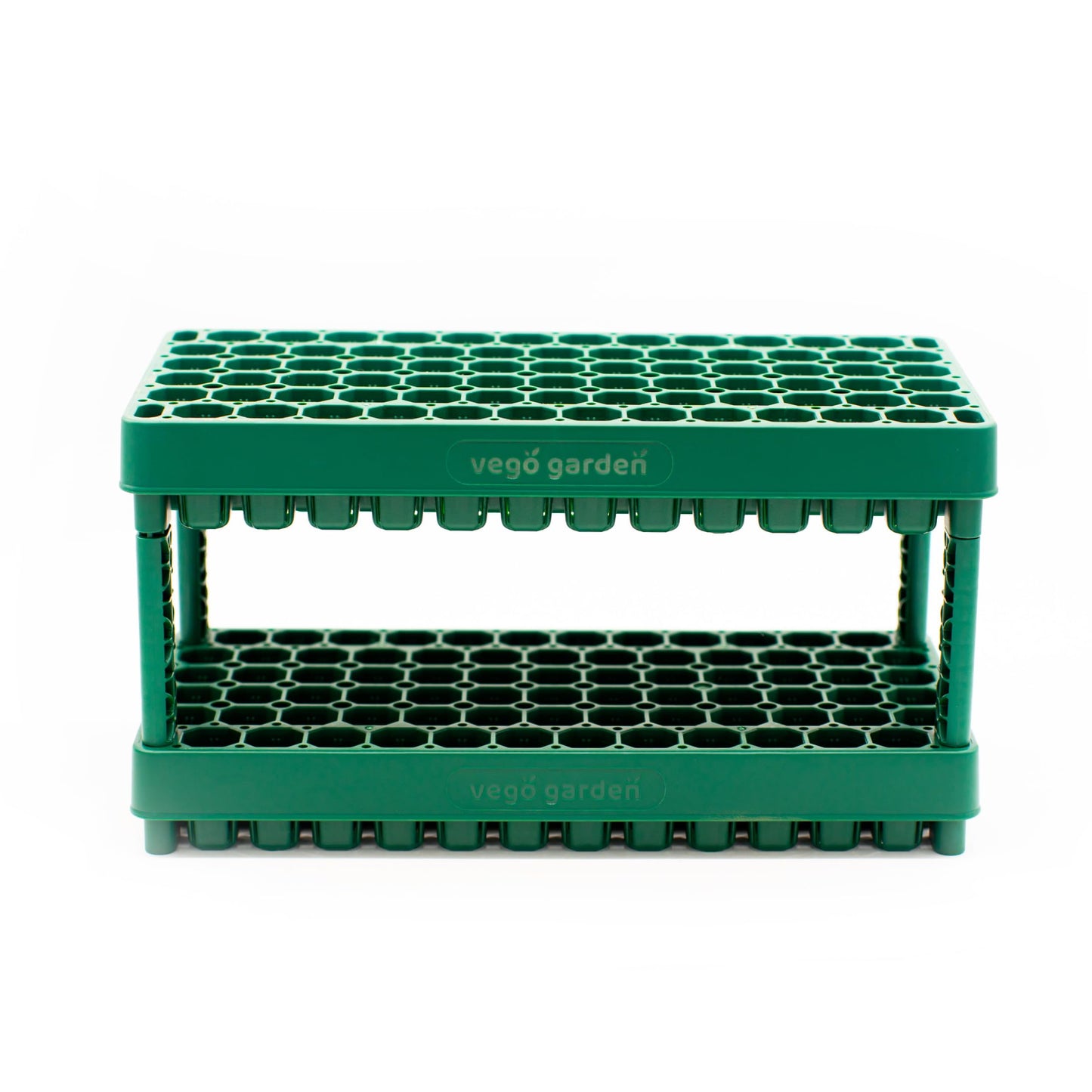 Vego garden 2 Set 76 Cells Seed Starter 10" x 20" Tray Stackable Seedling Starting Germination Trays for Plants Planting Vegetables Herbs Flowers,
