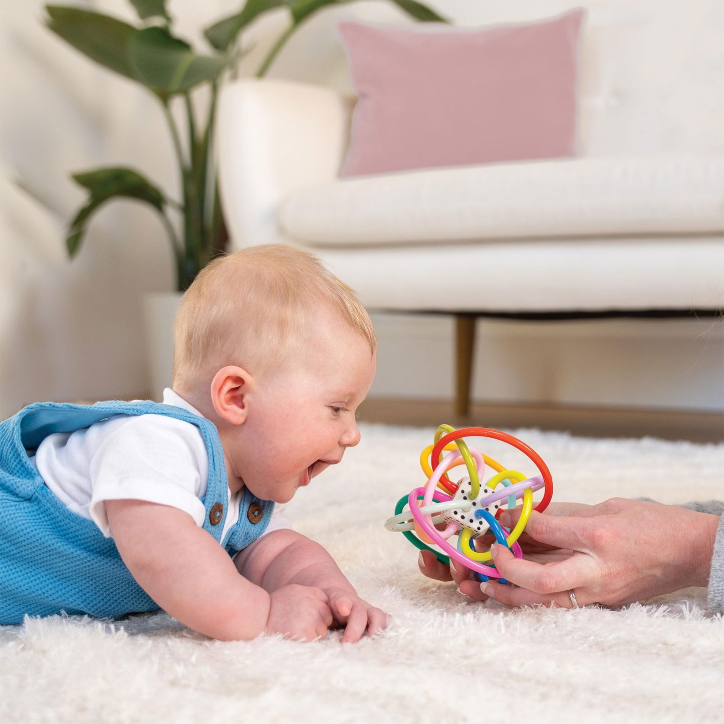 Manhattan Toy Winkel Colorpop Rattle & Sensory Teether Toy