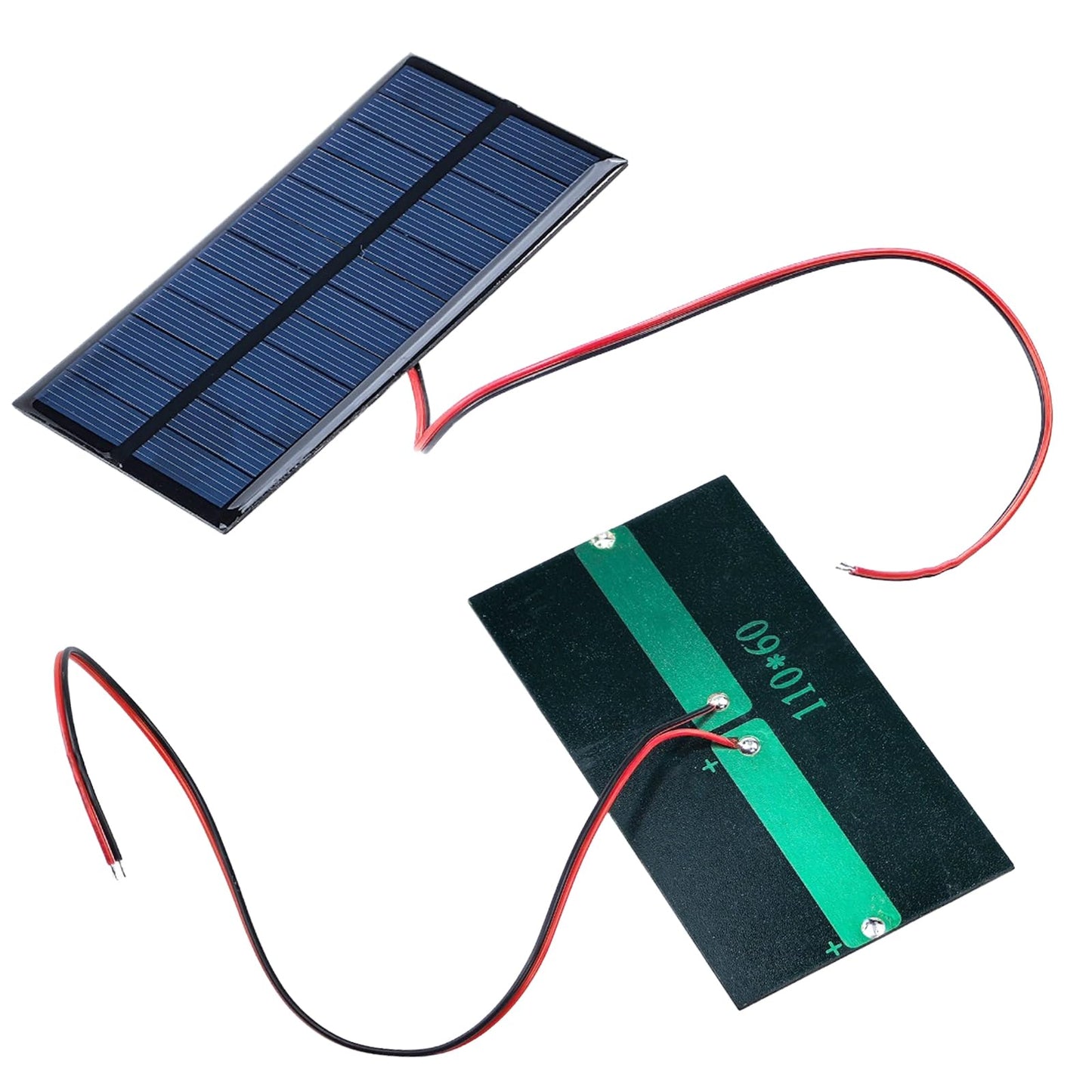 4 Pcs Mini Solar Panel,1W DC 6V Polysilicon Solar Cell Charger Module,with 30cm Cable,Small Photovoltaic Power Cells Charge,for Scientific Research Projects,Making Lawn Lights,Landscape Lights,DIY