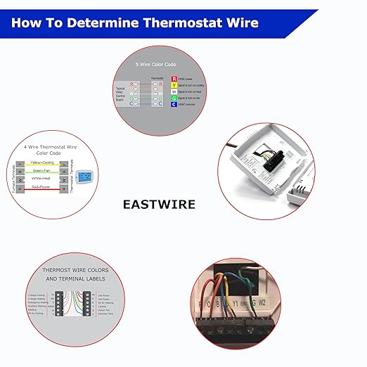 Eastwire 18/8 25ft Thermostat Wire- Brown - Solid Copper 18 Gauge, 8 Conductors - CL2 (ETL Listed) - Residential, Commercial and Industrial Rated (18/8, 25ft)