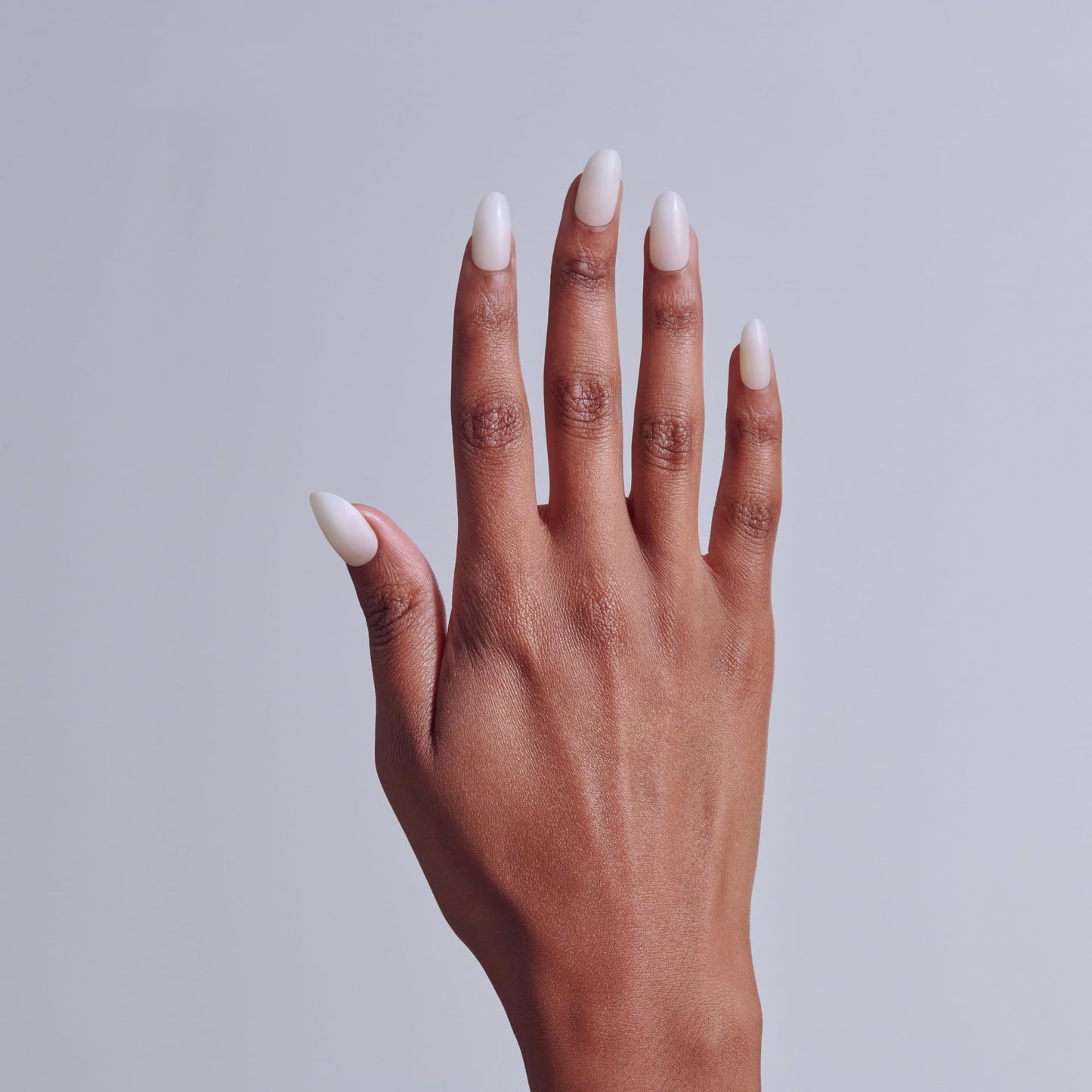 Kiss PROFESSIONAL, Press On Nails, Nail glue included, 'Earthly', White, Medium Size, Round Shape, Includes 140 Nails, 3g Glue