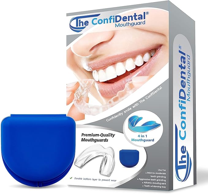 The ConfiDental Mouth Guard for Teeth Grinding & Clenching Pack of 6 Moldable Night Guards for Bruxism, Custom-Fit Protection for Comfortable Day & Night Use
