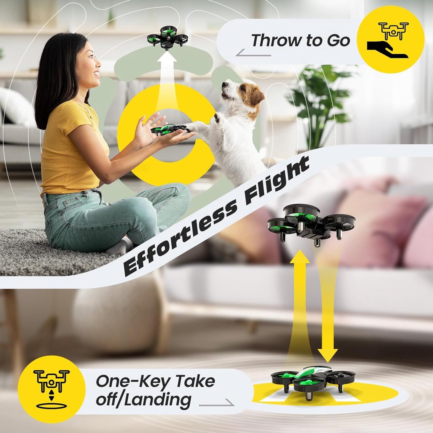 Holy Stone Mini Drone for Kids and Beginners, HS210 Green