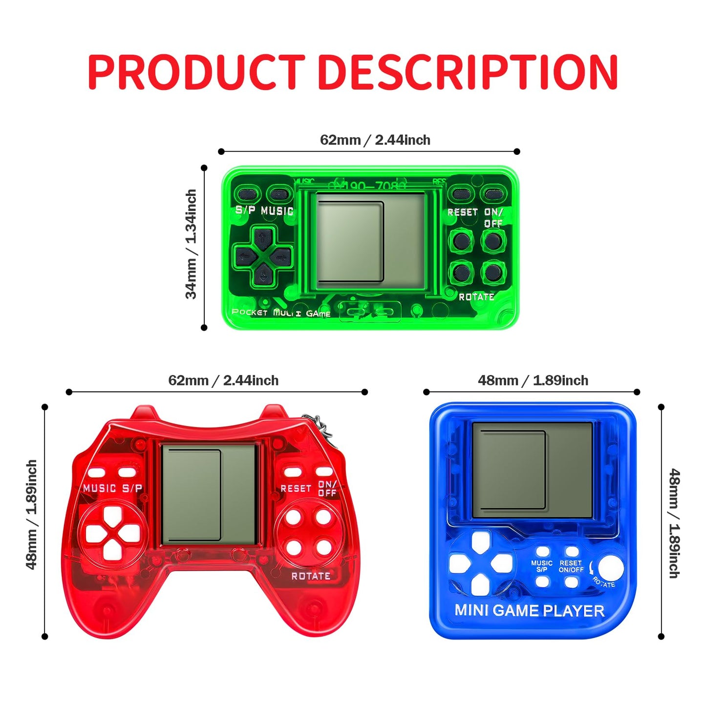 SSRMX 12Pcs Video Game Party Favors for Kids, Arcade Video Game Keychain Video Game Party Supplies