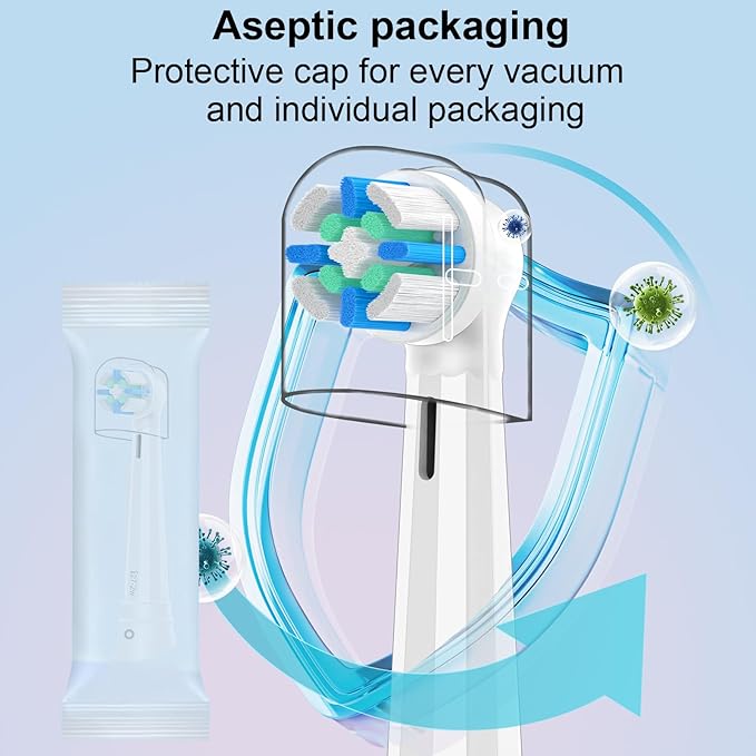 12pcs iO Replacement Heads Compatible with Oral B IO 2/3/4/5/6/7/8/9/10 Series Electric Toothbrush,Compatible with Oral B io Series Toothbrush Heads with Medium Bristles,White