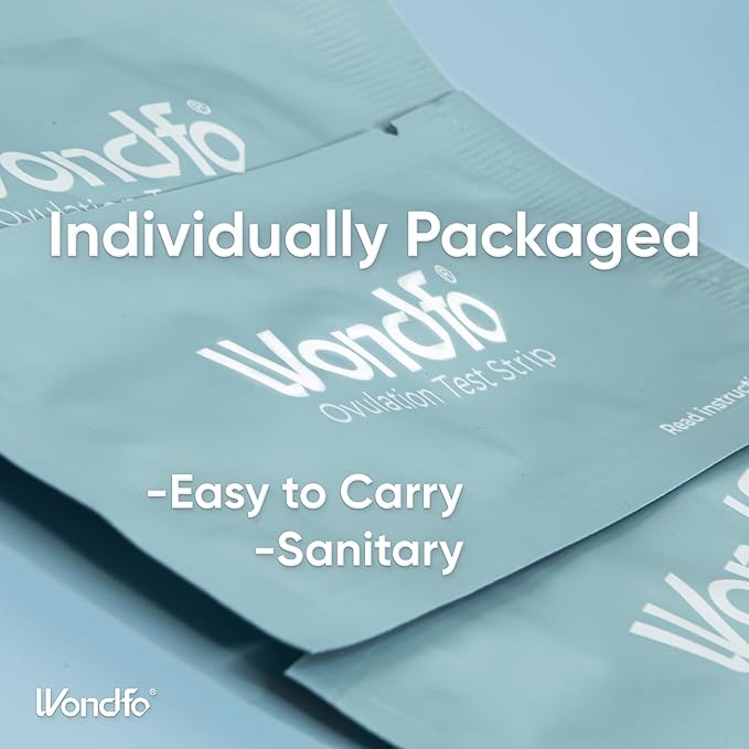 Wondfo Ovulation Test Strips - Women Fertility Tracking and Pregnancy Planning with Cycle-Detecting LH Surge - Highly Sensitive and Fast Result at Home Kit (50 Count)