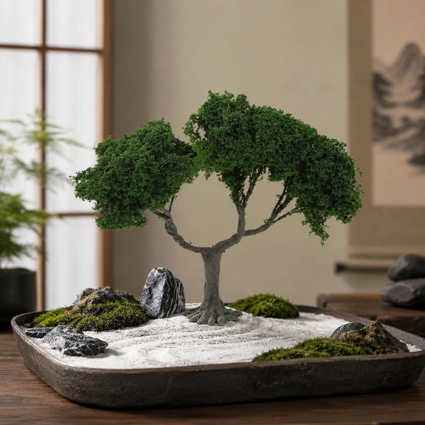 LOGOFUN Wire DIY Miniature Trees for Scenery Landscape and Railroad Sand Table Models Dollhouse Micro Landscape Decoration