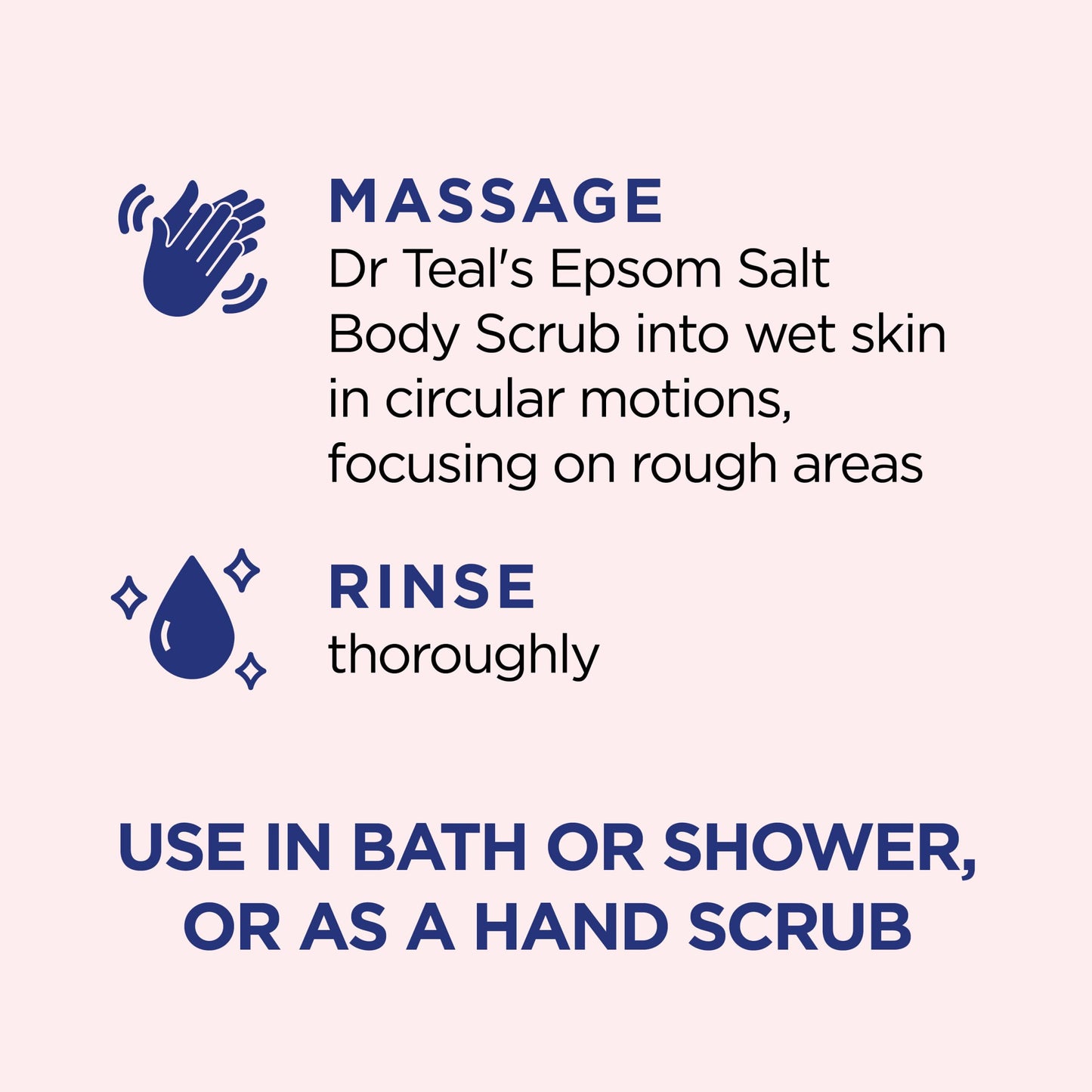 Dr Teal's Pink Himalayan Salt Body Scrub, Restore & Replenish with Pure Epsom Salt & Essential Oils, 16 oz (Pack of 3)