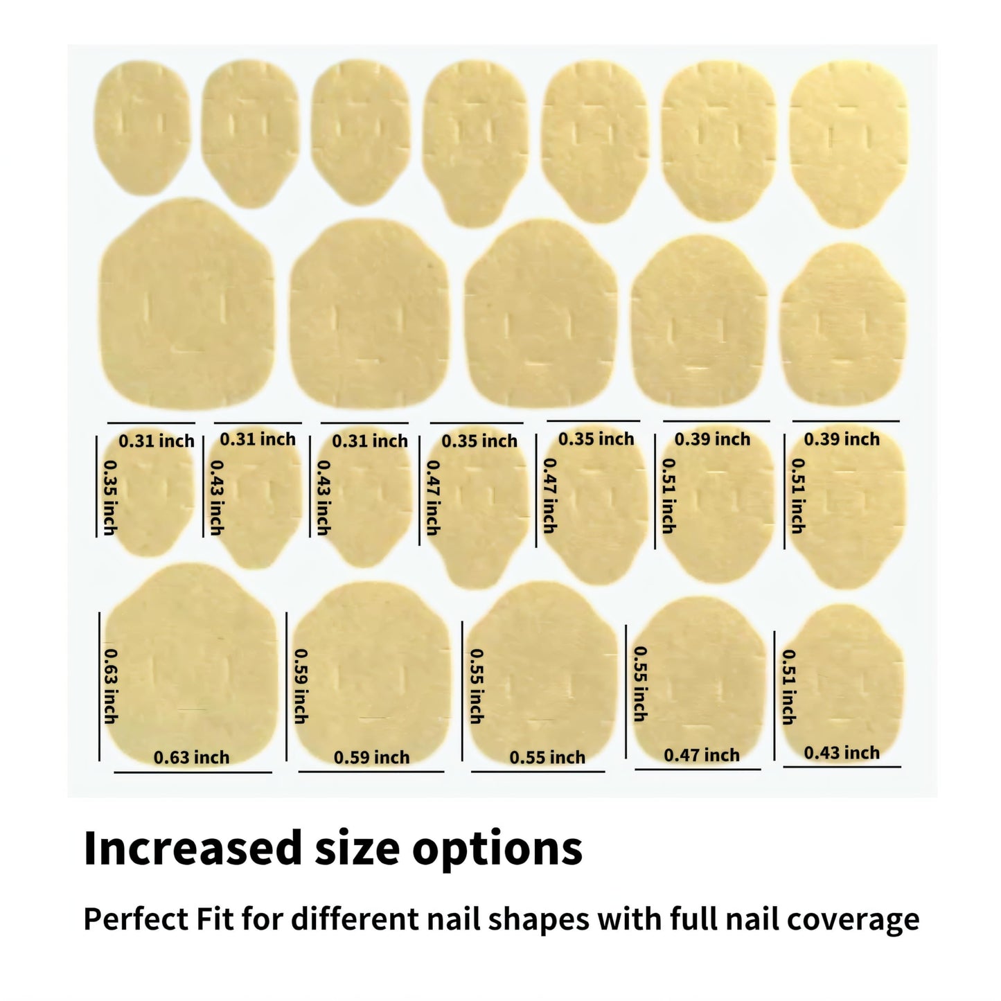 Fiaoudm Ultra-Slim Nail Adhesive Tabs – Jelly Double Sided Waterproof Gel Sticker Pads with Tool Set, Seamless & Strong Hold for Press On Nails, Fake Tips & Manicures, 24 Sizes Extra-Strong Kraft(15)