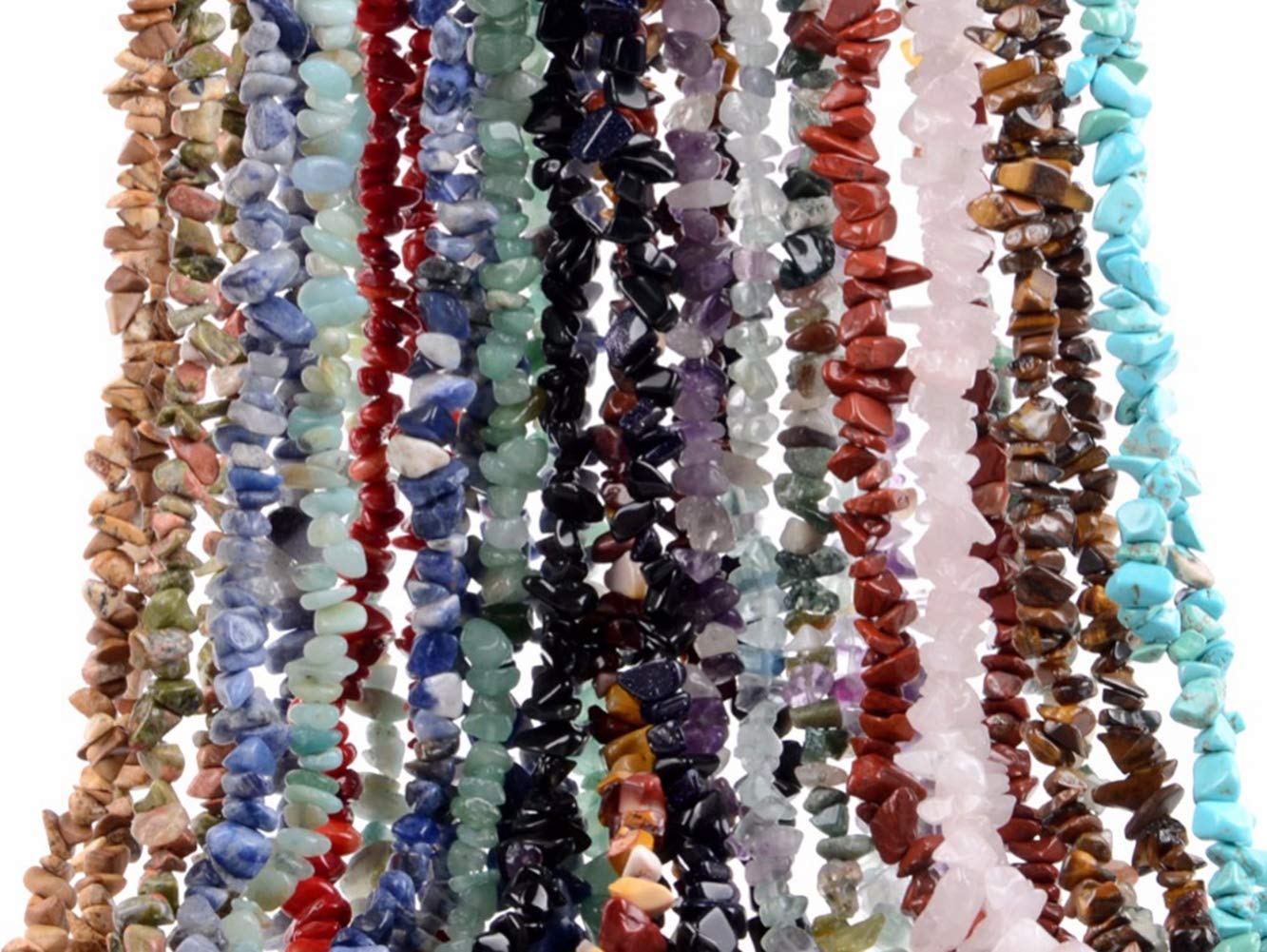 Natural Chip Stone Beads 5-8mm Ceramic Whiteware 400 Pieces Irregular Gemstones Healing Crystal Loose Rocks Bead Hole Drilled DIY for Bracelet Jewelry Making Crafting (5-8mm, Ceramic Whiteware Stone)