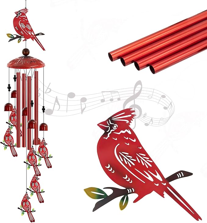 Christmas Wind Chimes for Outside, 35'' Metal Christmas WindChimes