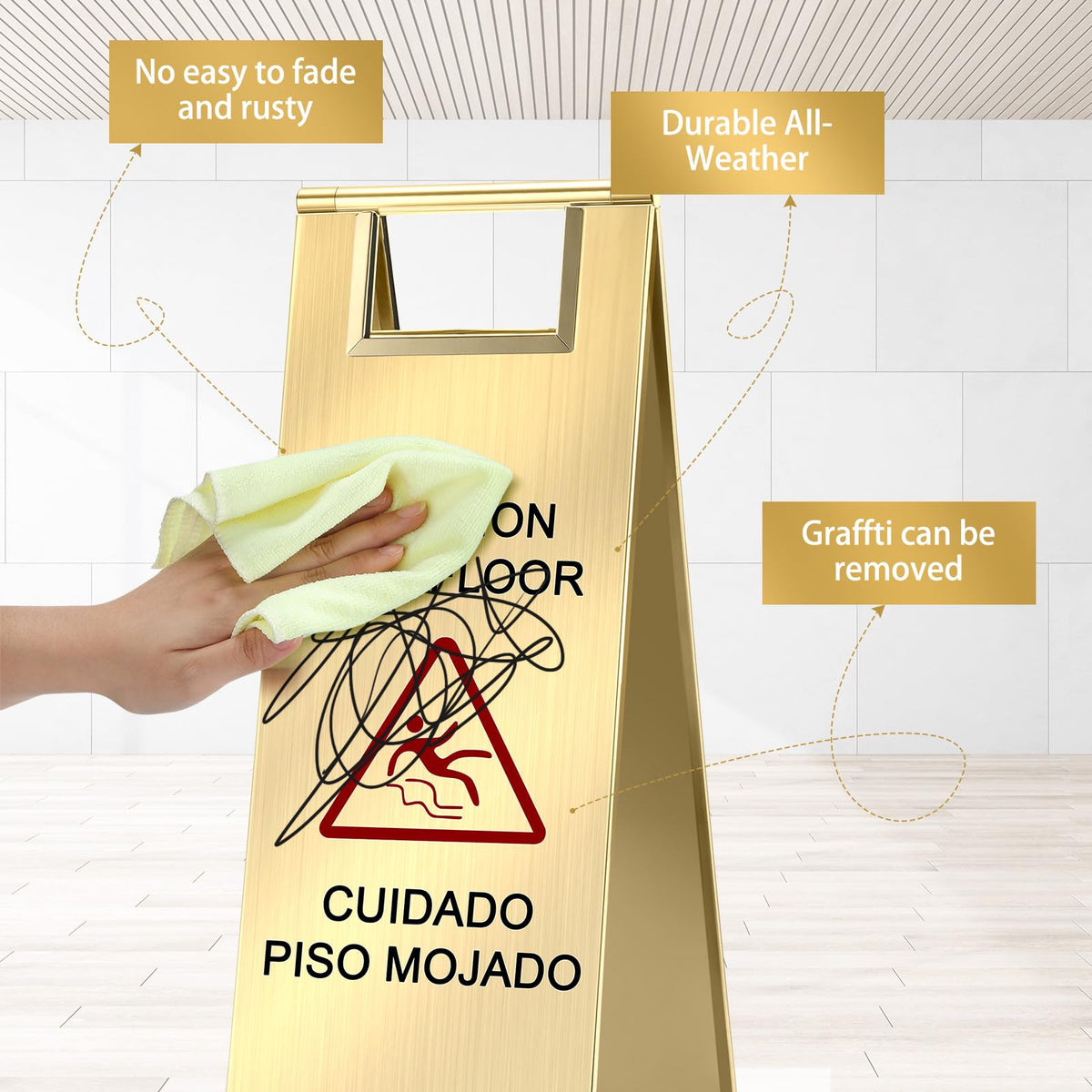 1 Pcs Wet Floor Signs