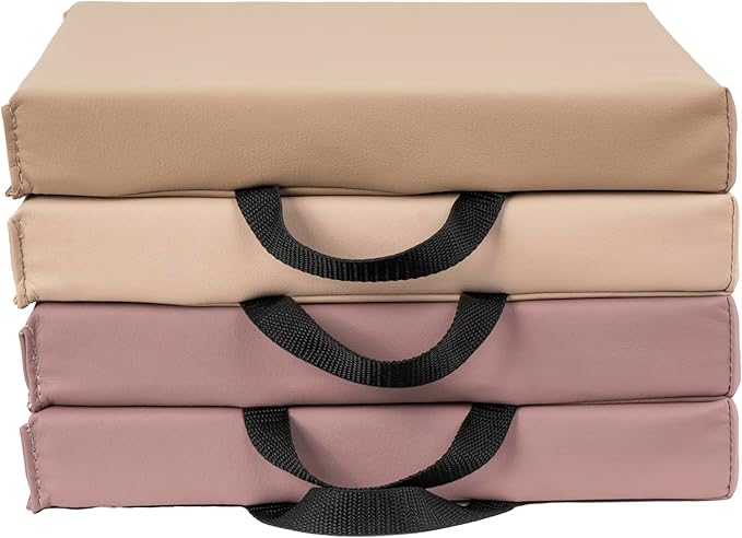 Factory Direct Partners Softscape Toddler, 12" Square, 4-Piece-Teddy Floor Cushion