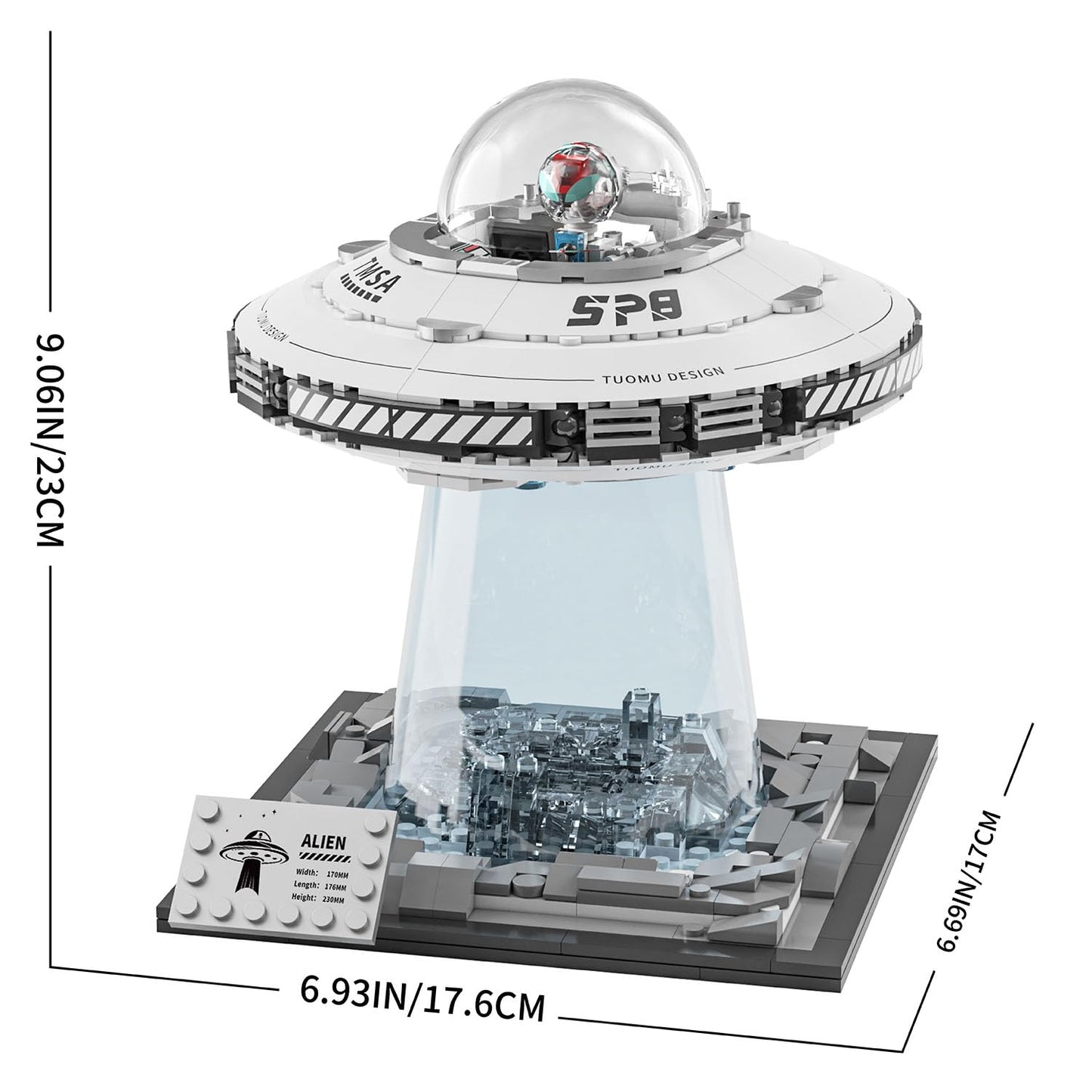 UNCLE BRICK Space UFO Spaceship Building Sets, Galaxy Interstellar Spaceship Sets,Collection Creative Star Spaceship Building Kit for Animation Fans,for Boys and Gril Age 8-12