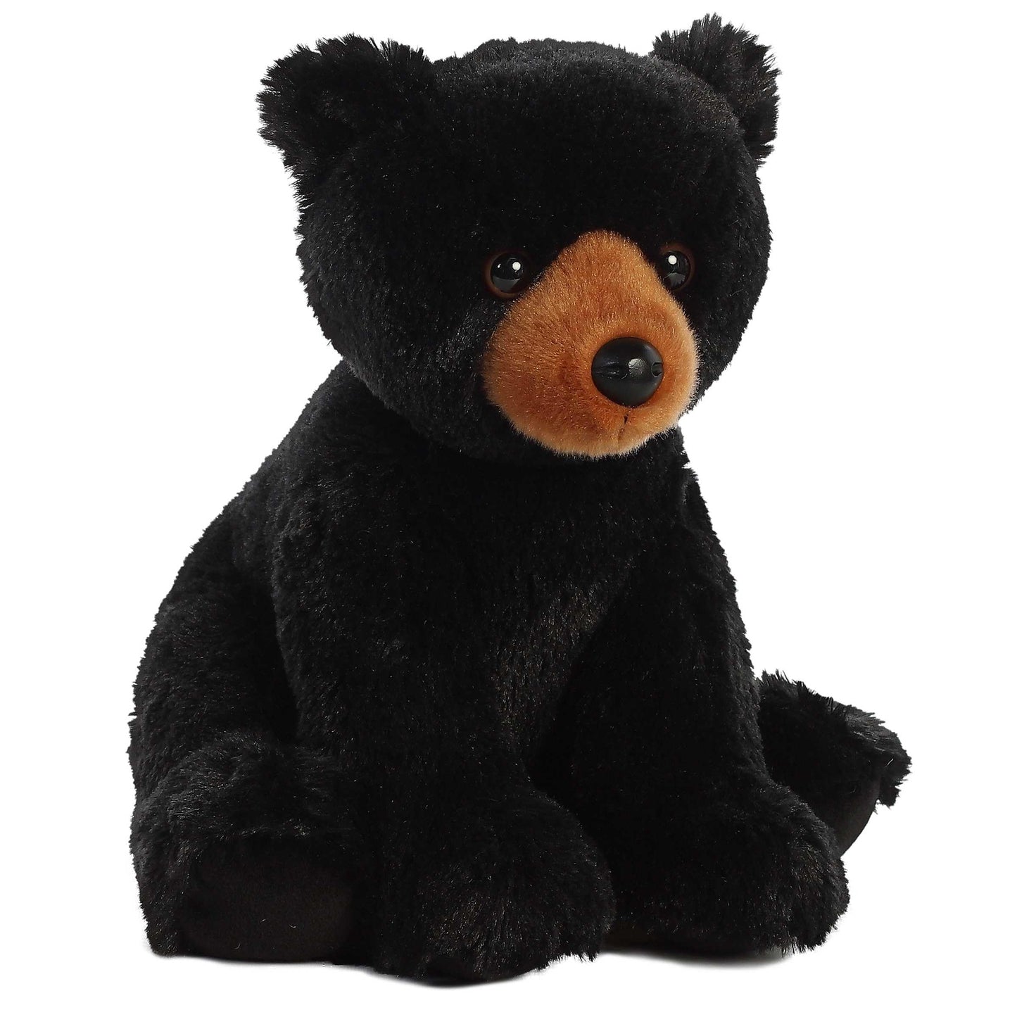 Aurora® Cuddly Black Bear Stuffed Animal - Cozy Comfort - Endless Snuggles - Black 14 Inches