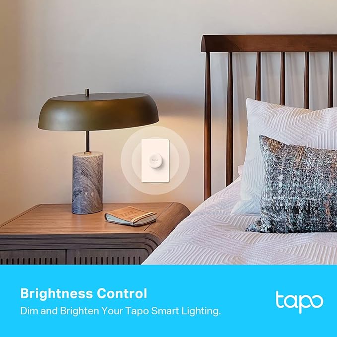Tapo TP-Link Smart Button | Wireless Remote Dimmer Switch | 3-Way Control | Tap & Rotate HUB Required | 1+ Year Battery Life