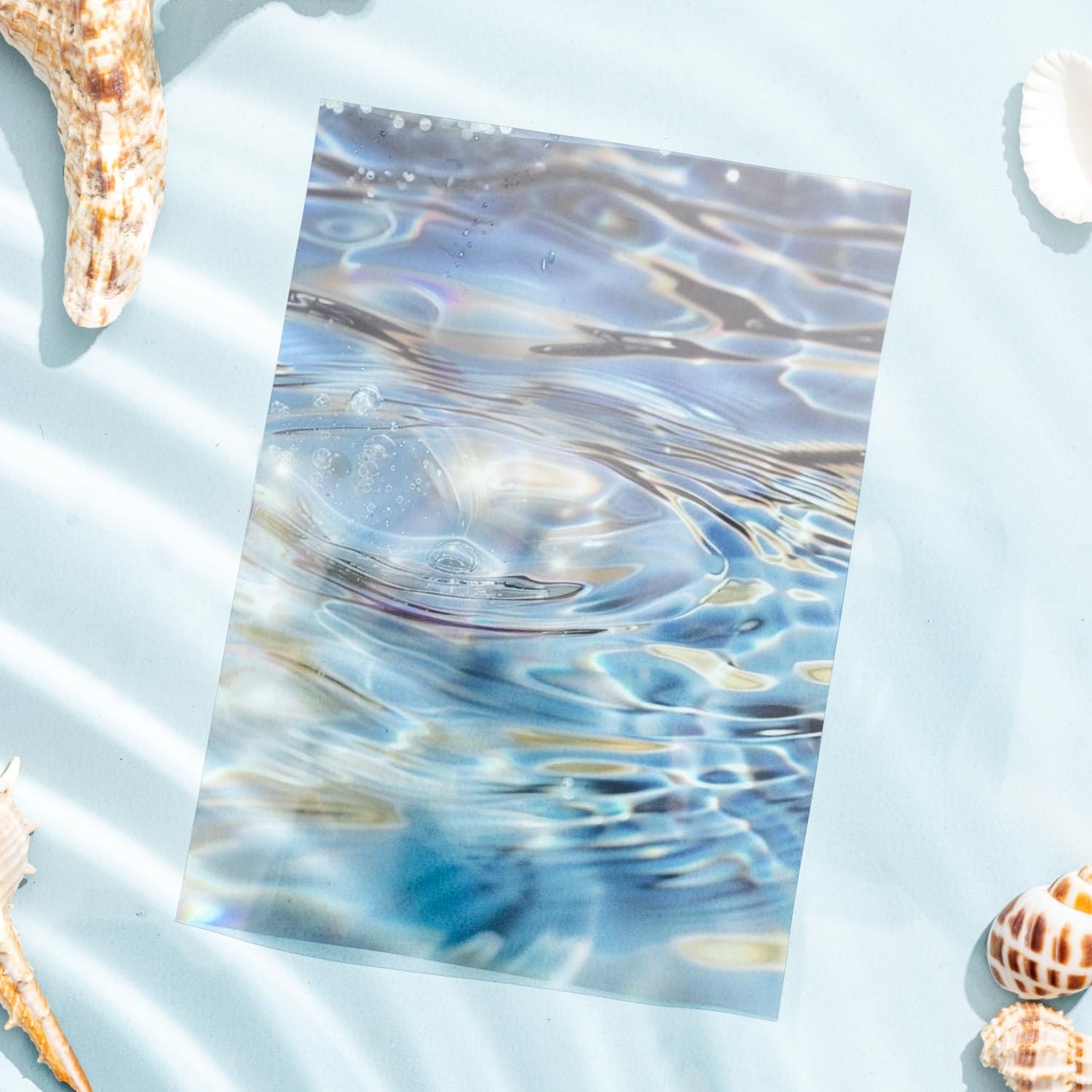 AuriicLeaf Wave PET Scrapbook Stickers Set, 60PCS Ocean Ephemera for Scrapbooking, Junk Journaling, Crafting, DIY Projects, Diaries, and Art Supplies