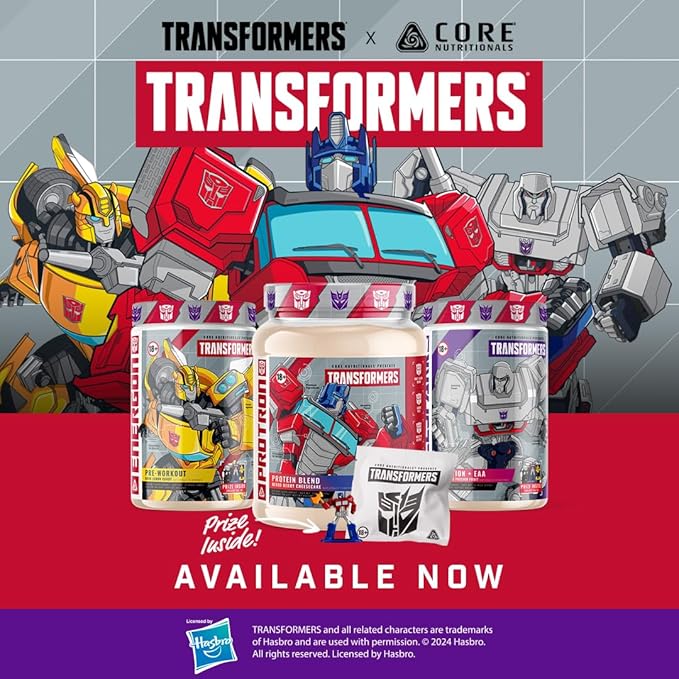 Core Nutritionals | Transformers Protron Protein Blend Nutritional Supplement Formula (Free Prize Inside - Bumblebee) - for Adults Ages 18+ (2 Pounds, Vanilla Honey Graham)
