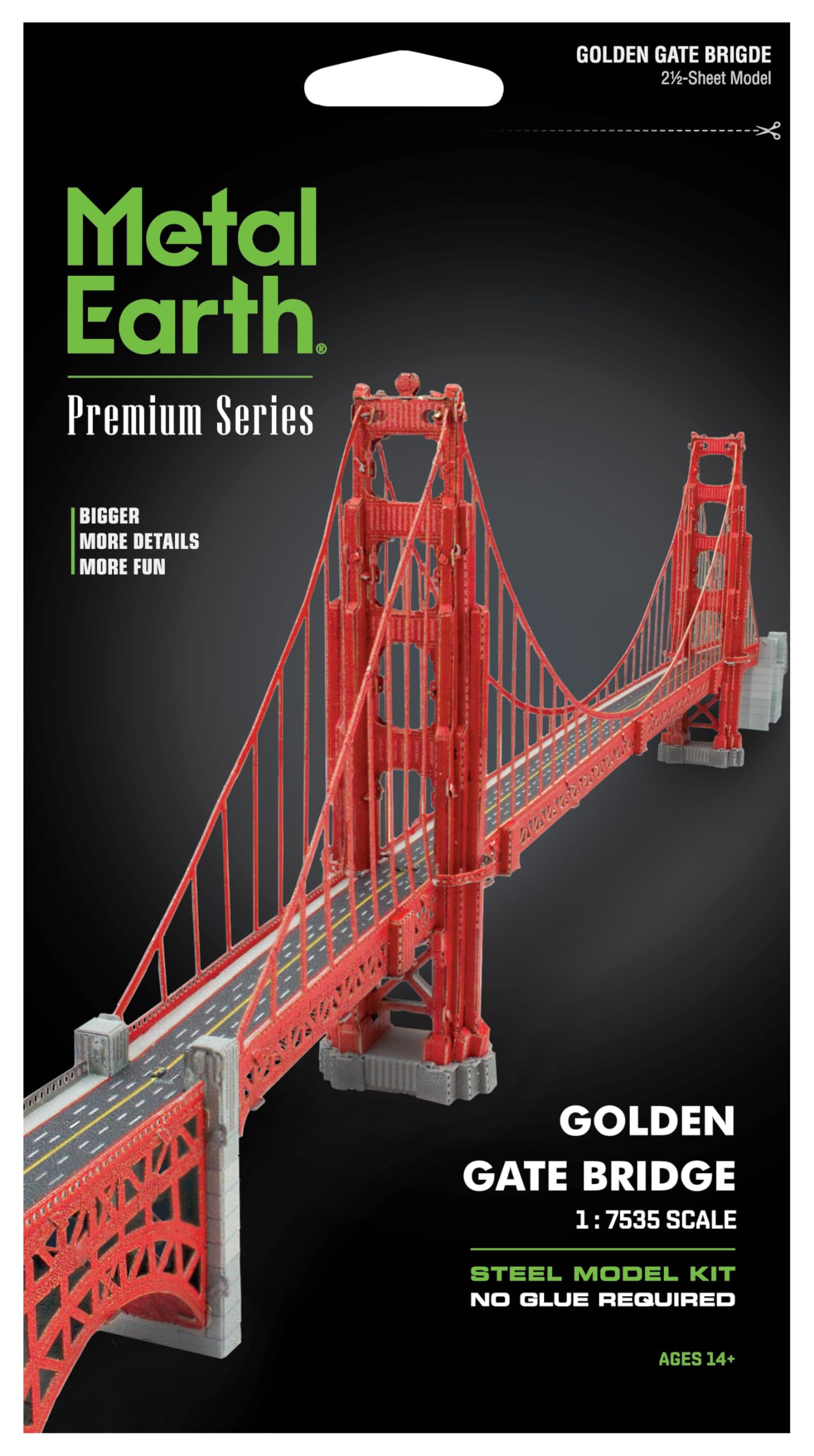 Metal Earth Premium Series Golden Gate Bridge 3D Metal Model Kit Fascinations