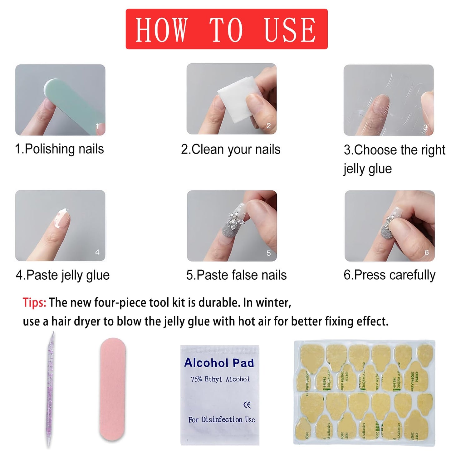 24Pcs Halloween Ghost Press on Nails Short Square Fake Nails with Glitter Pumpkin Designs False Nails Black Forest French Artificial Acrylic Stick on Nails for Women Halloween Medium Decoration