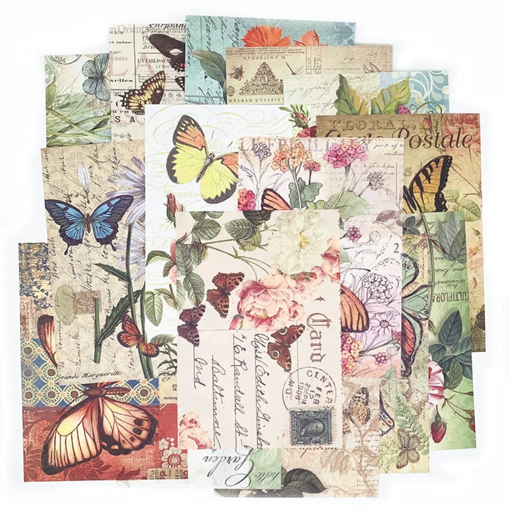 150pcs Vintage Scrapbooking Paper,Old Book Page Music Notes Background Material Paper for DIY Decoupage Junk Journal Scrapbooks Supplies