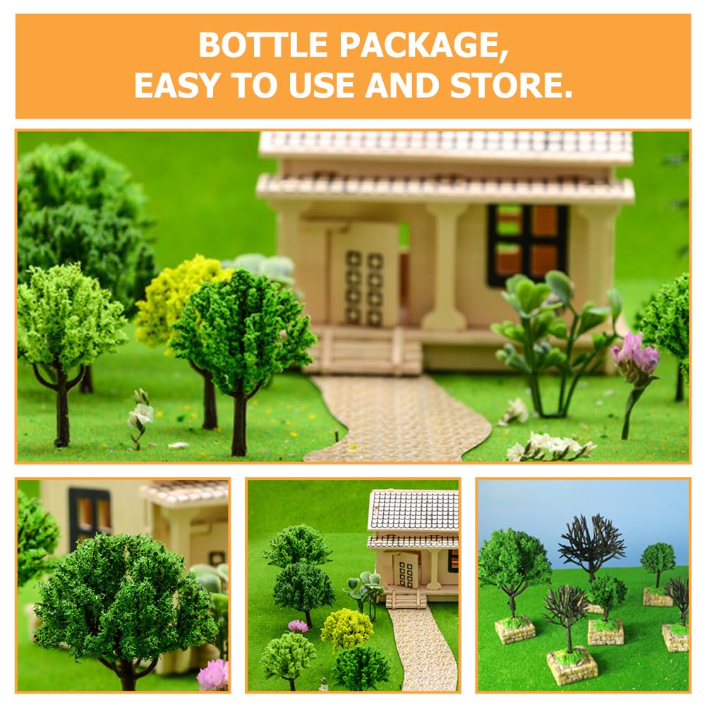 ARTIBETTER 3 Pack Sponge Tree Powder Fake Lawn Material Miniature Powder Grass Sponge Model Tree for DIY Miniature Landscapes Model Railroads and Craft Projects
