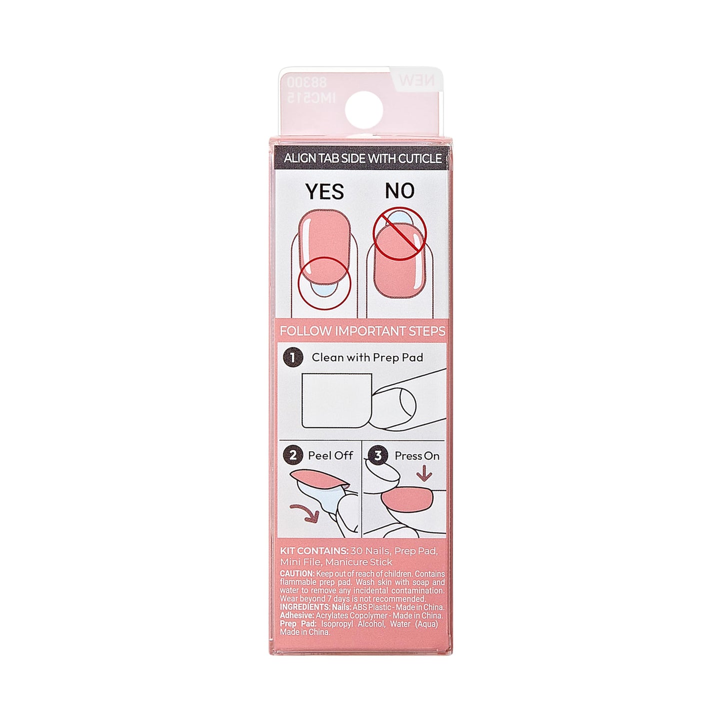 KISS imPRESS Color Press-On Manicure Fake Nails, Sweet Aroma Blue- Short & Square, Solid Pink, Ready To Wear, Chip Proof, Smudge Proof, No Dry Time, Mini File & More | 30 Count