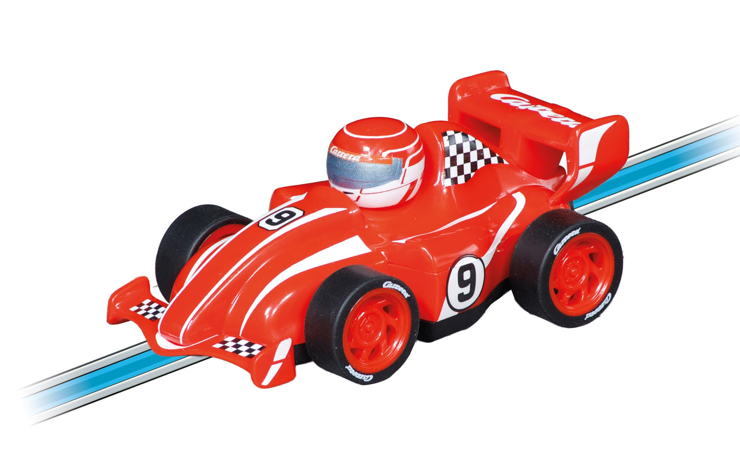 Carrera First Formula Kidz Slot Car Race Track - Includes 2 Cars: Fireflash and Thunderbold - Battery-Powered Beginner Toy Racing Set for Kids Ages 3 Years and Up