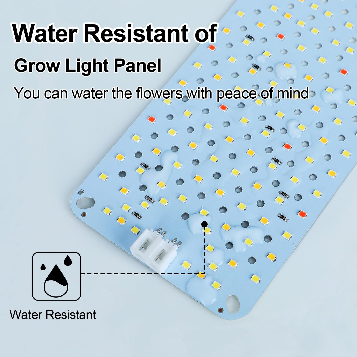 FRGROW 4Pack Flat Grow Lights for Indoor Plants, Seed Starting, Veg, 4/8/12/16/20H Timer, Light and Thin 40W Grow Lights for Under Cabinet Plant/Shelves, Two Connection Modes, Quick Installation