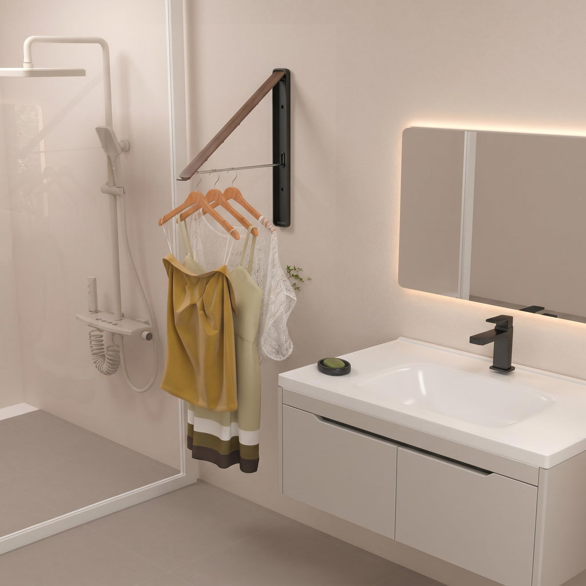 Clothes Drying Rack Wall Mounted