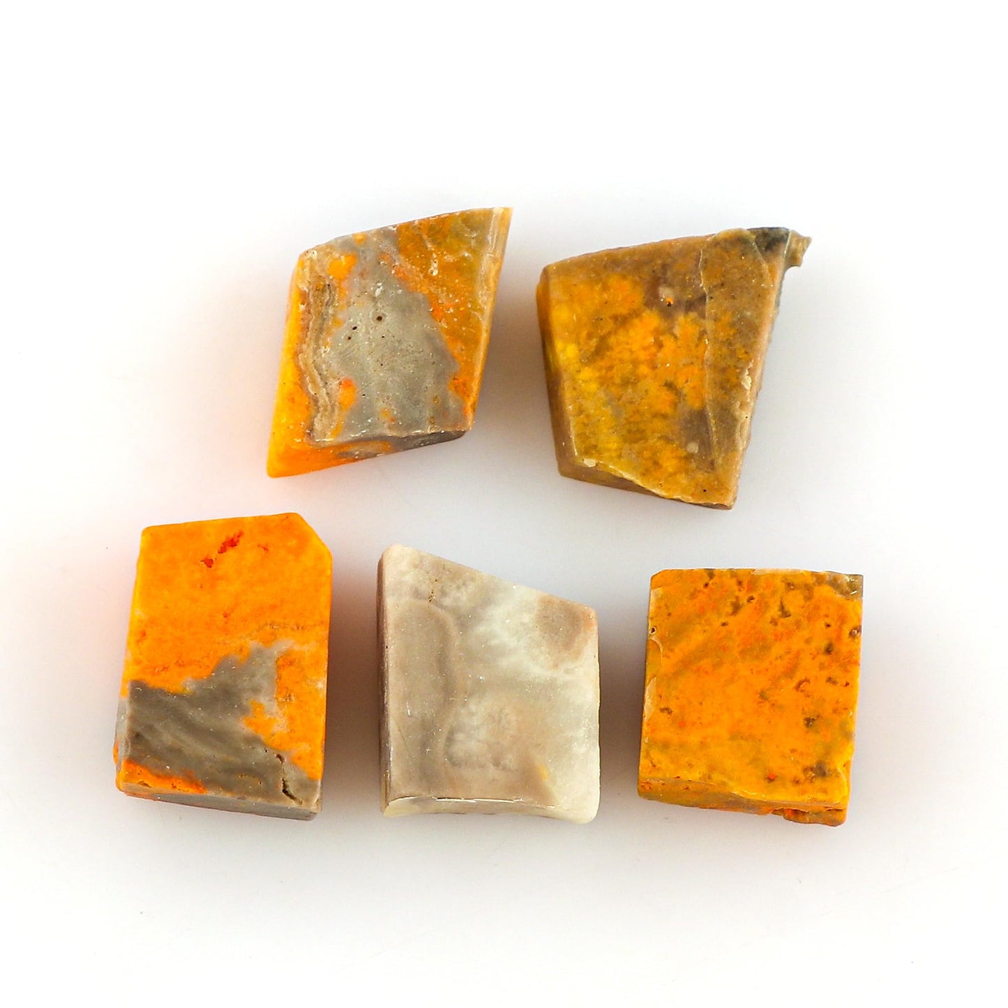 CRYSTALINES 5pcs AAA Grade Natural Raw Bumble Bee Jasper Gemstone, Wholesale Rough Stones, Bulk Loose Supplies, DIY-Jewelry Making, Artisan Crafts, Wire Wrapping, Gem Collection