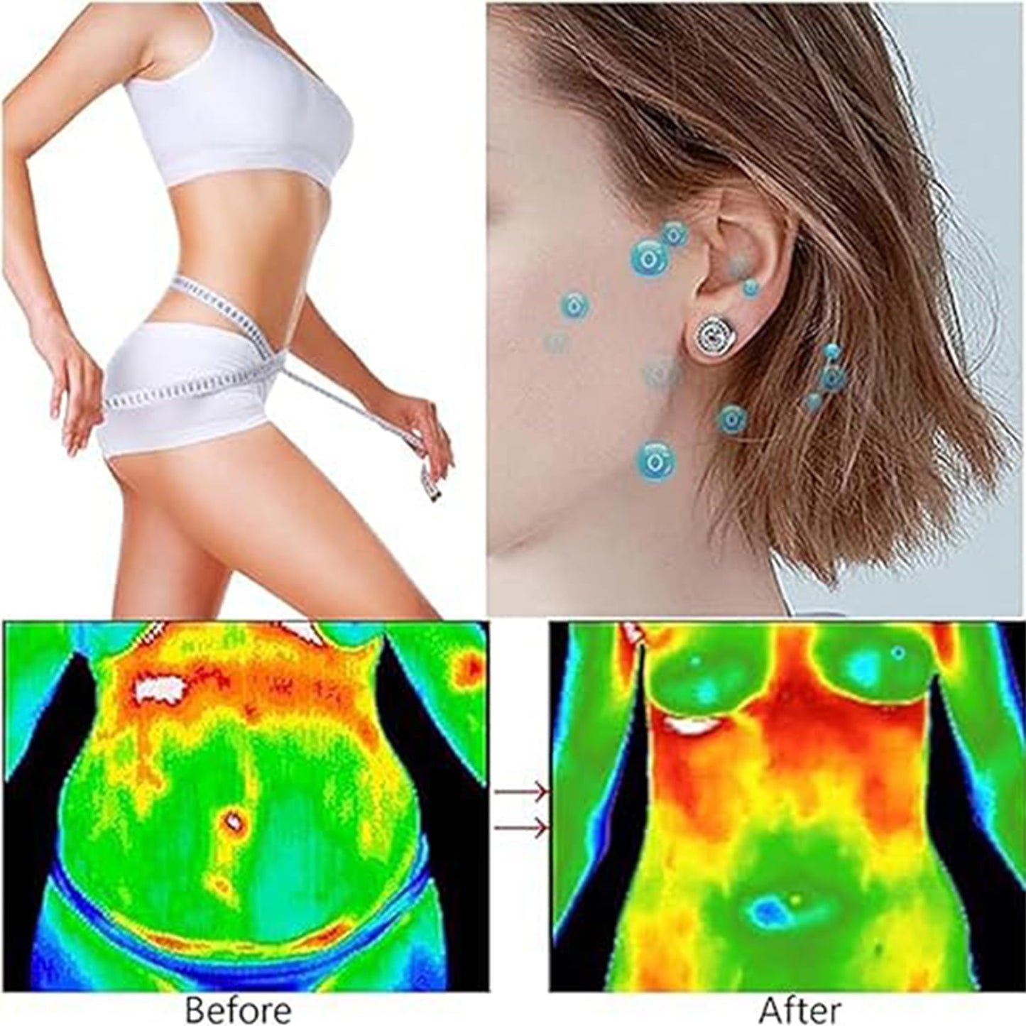 Lymphvity Germanium Earrings for Women Lymphatic Drainage Earrings Lymphatic Therapy Earring Lymph Detox Earring Sparkly CZ Stud (Gold Silver)