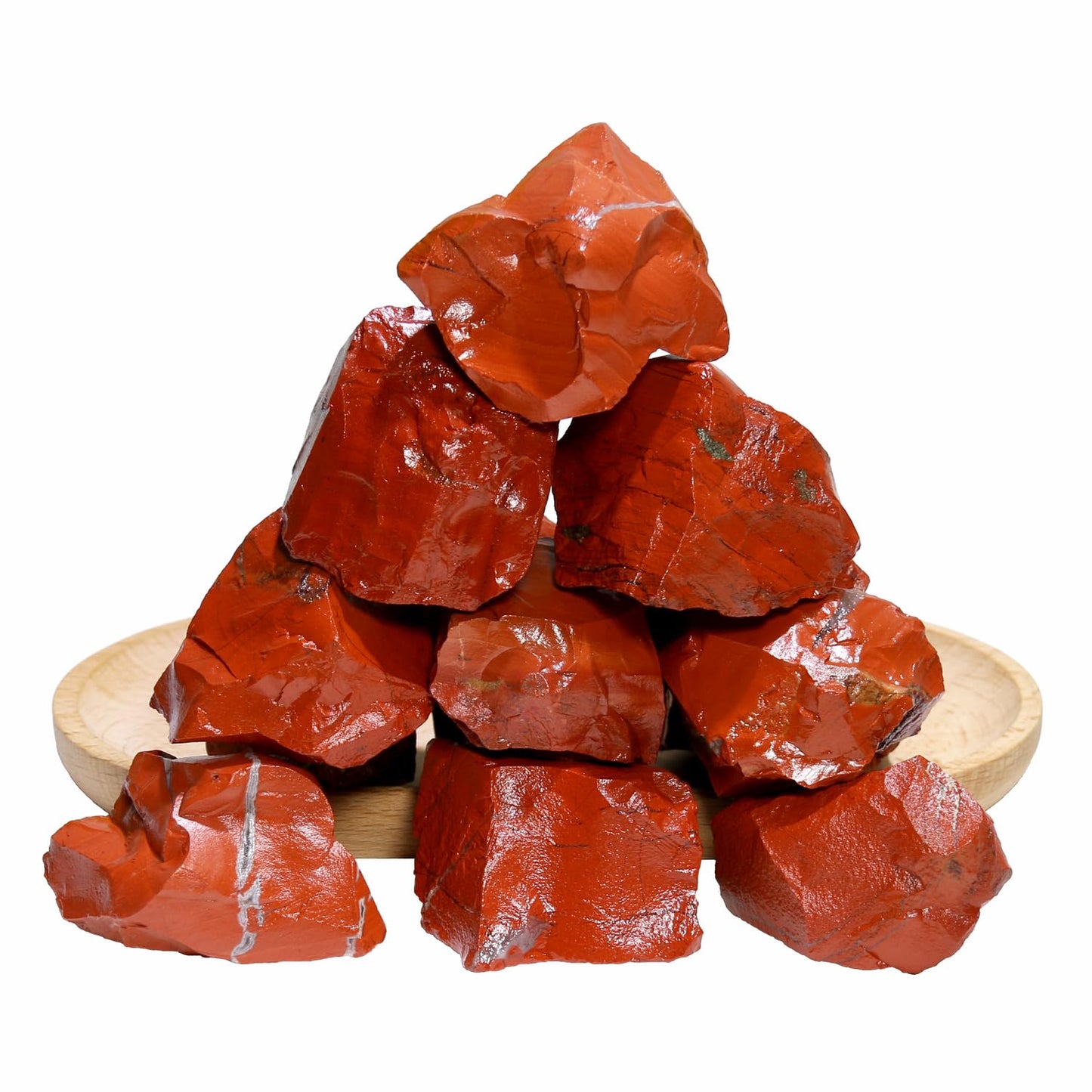Nvzi Red Jasper Stone Crystals, Bulk Crystals, Crystals and Healing Stones, Rocks for Tumbling, Amathesis Crystal, Raw Crystals Bulk, Calcite Crystal for Decoration, Wicca, Reiki, Chakra(1LB)